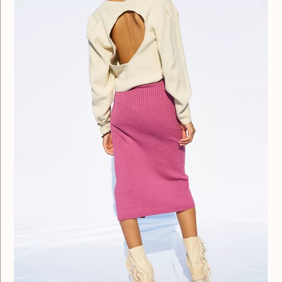 NEW Free People Skyline Midi Skirt XS - Picture 2 of 3